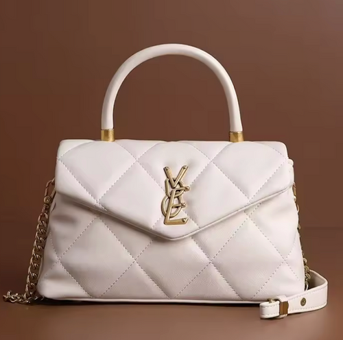 Chanelle Noir™ – Luxury Quilted Crossbody Handbag