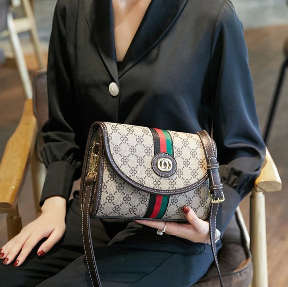 Chanelle Noir™ Heritage Monogram Crossbody