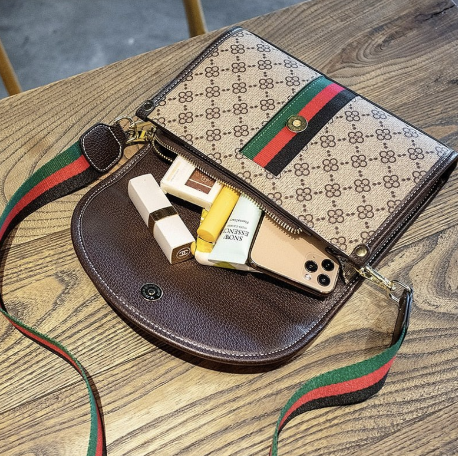 Chanelle Noir™ Heritage Monogram Crossbody